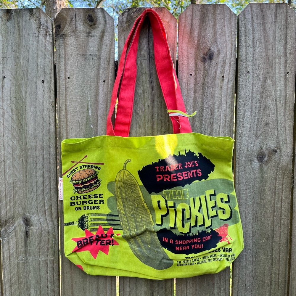 Trader Joe’s canvas pickle tote
